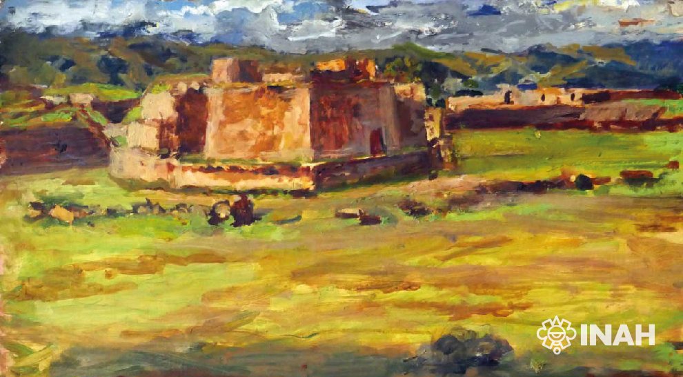 Exhiben en Oaxaca obras pictóricas que dan cuenta de las labores arqueológicas del INAH