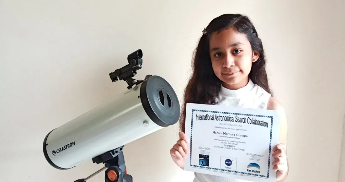 ¡Orgullo mexicano! Niña oriunda de Morelos descubre asteroide y podrá nombrarlo