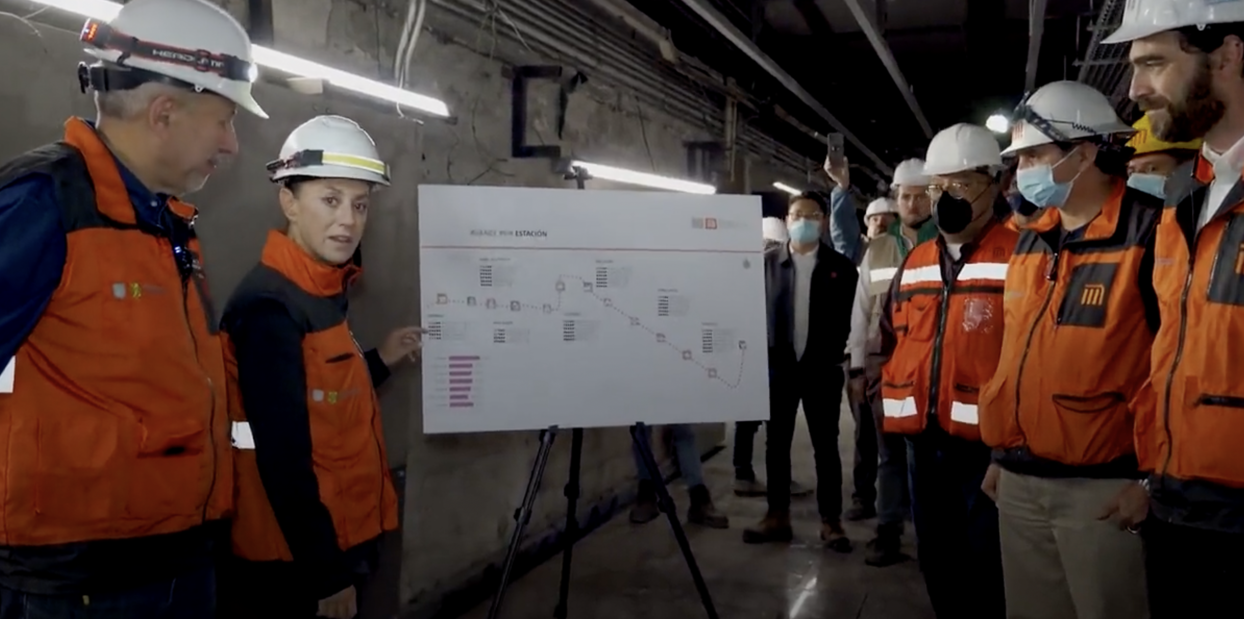 Supervisa Jefa de Gobierno avances en remodelación de estaciones de la Línea 1 del Metro