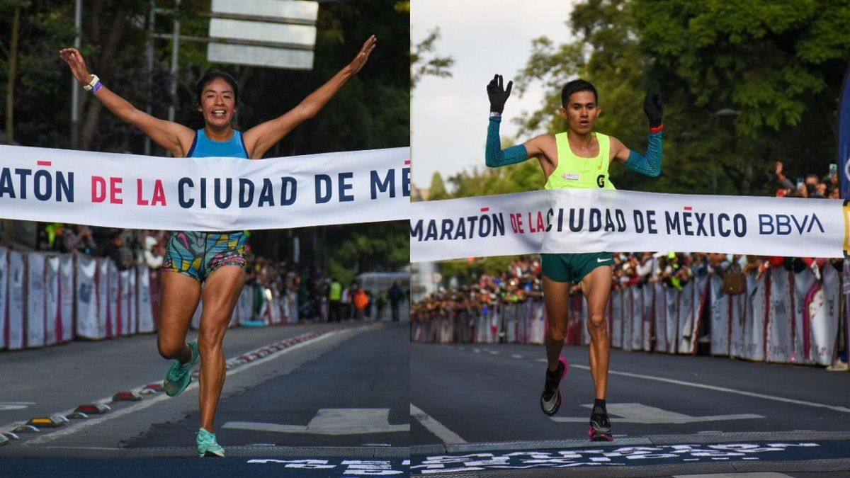 Ganan mexicanos Santana y Sánchez los primeros lugares del Medio Maratón de la Ciudad de México BBVA 2022