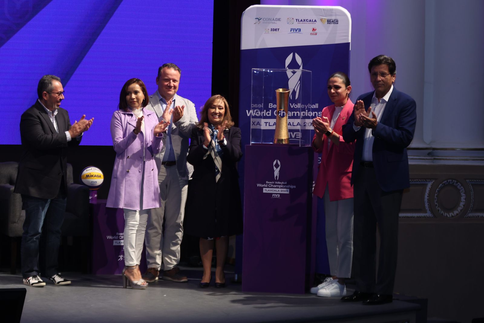Ana Guevara presenta a Tlaxcala como sede del Mundial de Voleibol de Playa 2023