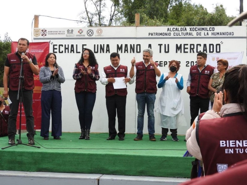Arranca programa de Trabajo Temporal para mejoramiento de mercados públicos en Xochimilco