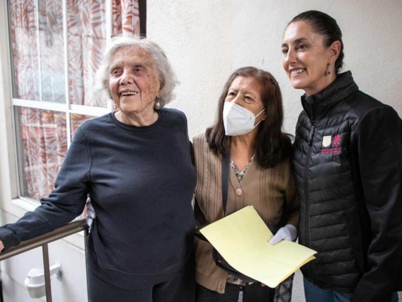 Entrega Claudia Sheinbaum Unidad Habitacional “Elena Poniatowska”, en Alcaldía Coyoacán
