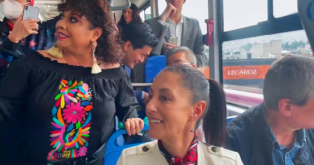 Da inicio Claudia Sheinbaum a pruebas operativas del Trolebús Elevado, transporte único en el mundo