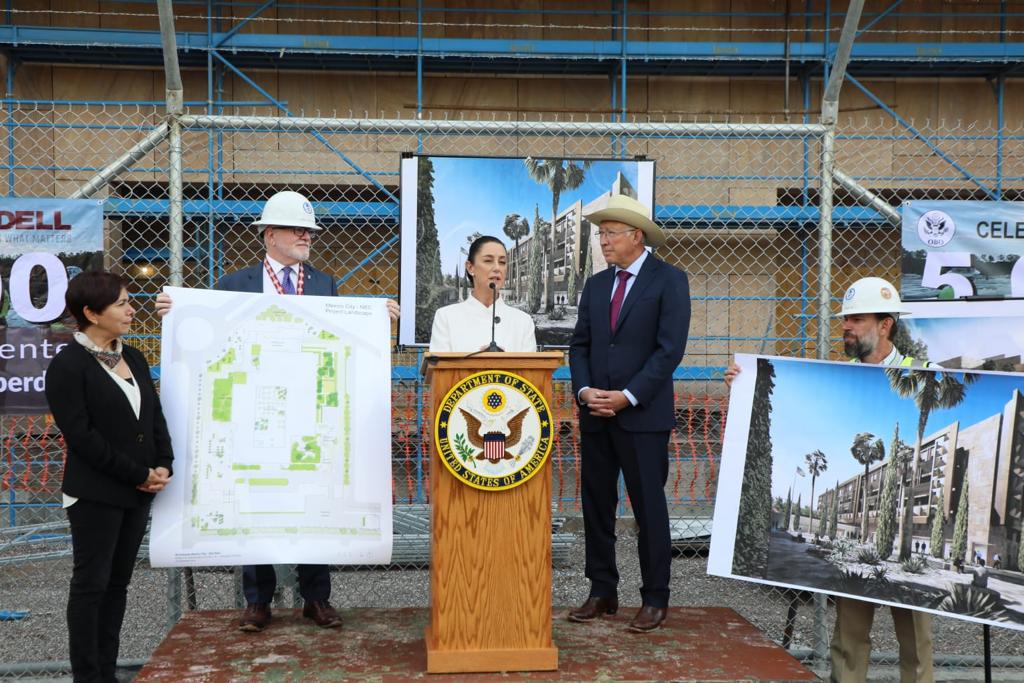 Acuerdan Embajada de Estados Unidos en México y Gobierno capitalino plantar 436 árboles y construir un nuevo parque