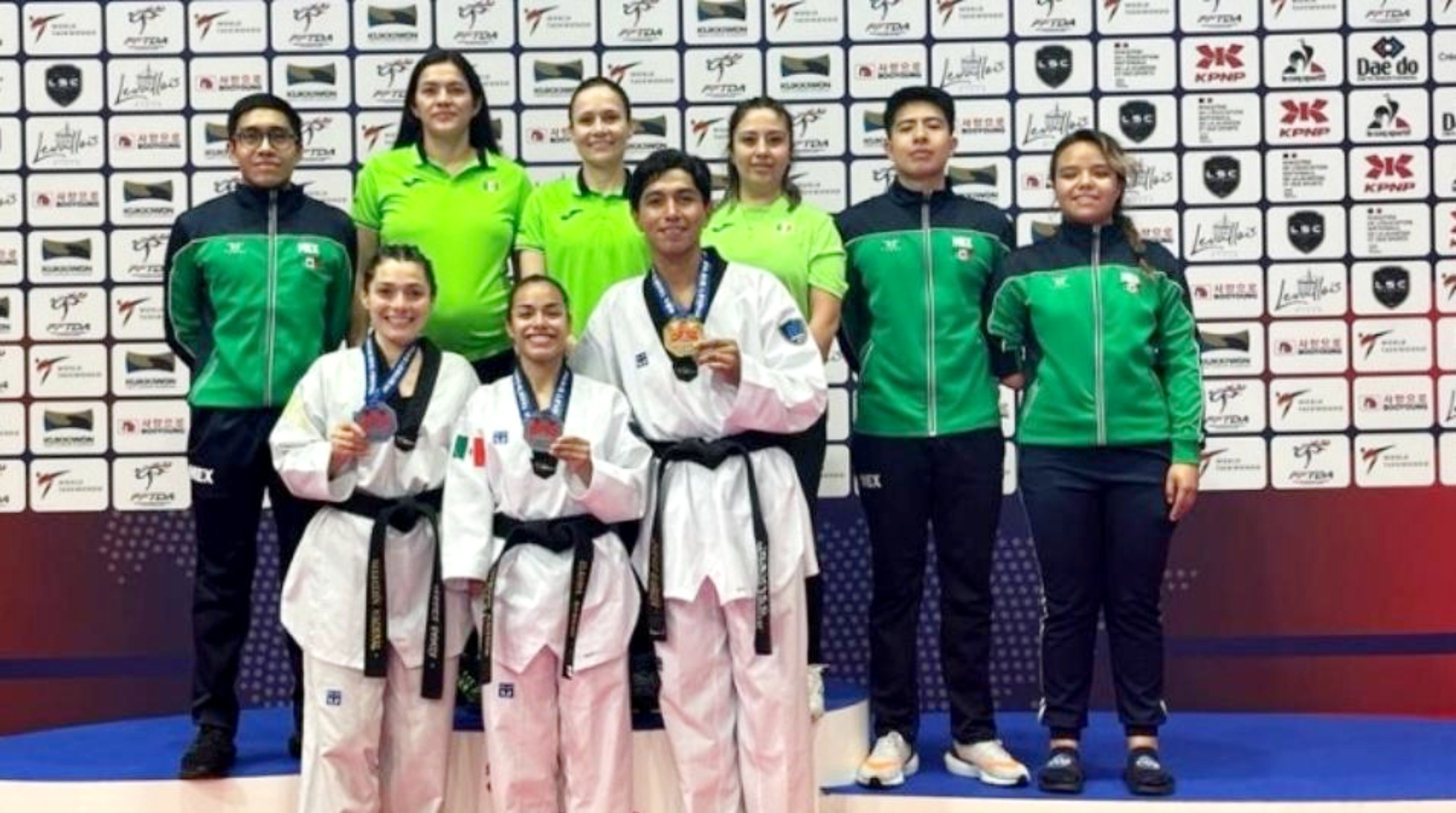 Para taekwondo nacional conquista tres preseas en Grand Prix París 2022