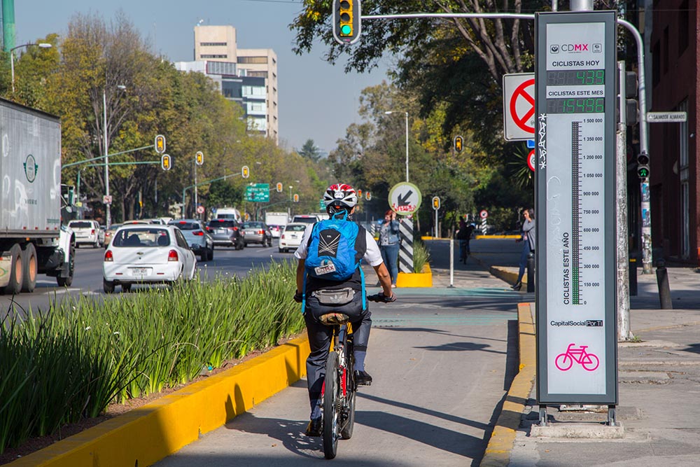 Duplica Gobierno Capitalino ciclovías en cuatro años