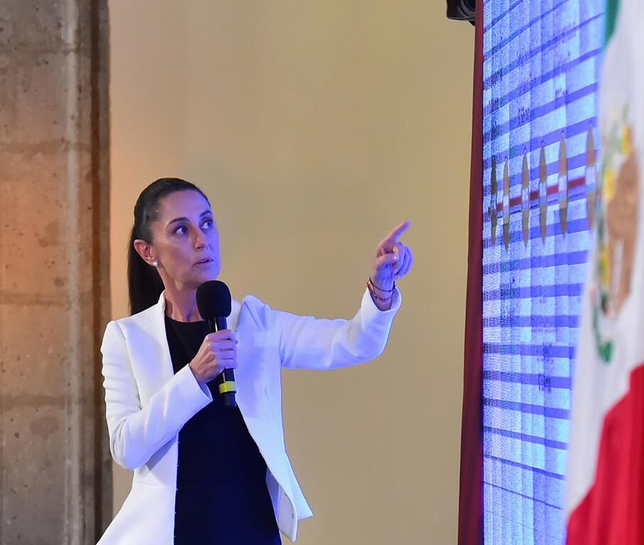 Presenta Claudia Sheinbaum trabajos de rehabilitación de Terminal 2 del Aeropuerto Internacional de la Ciudad de México