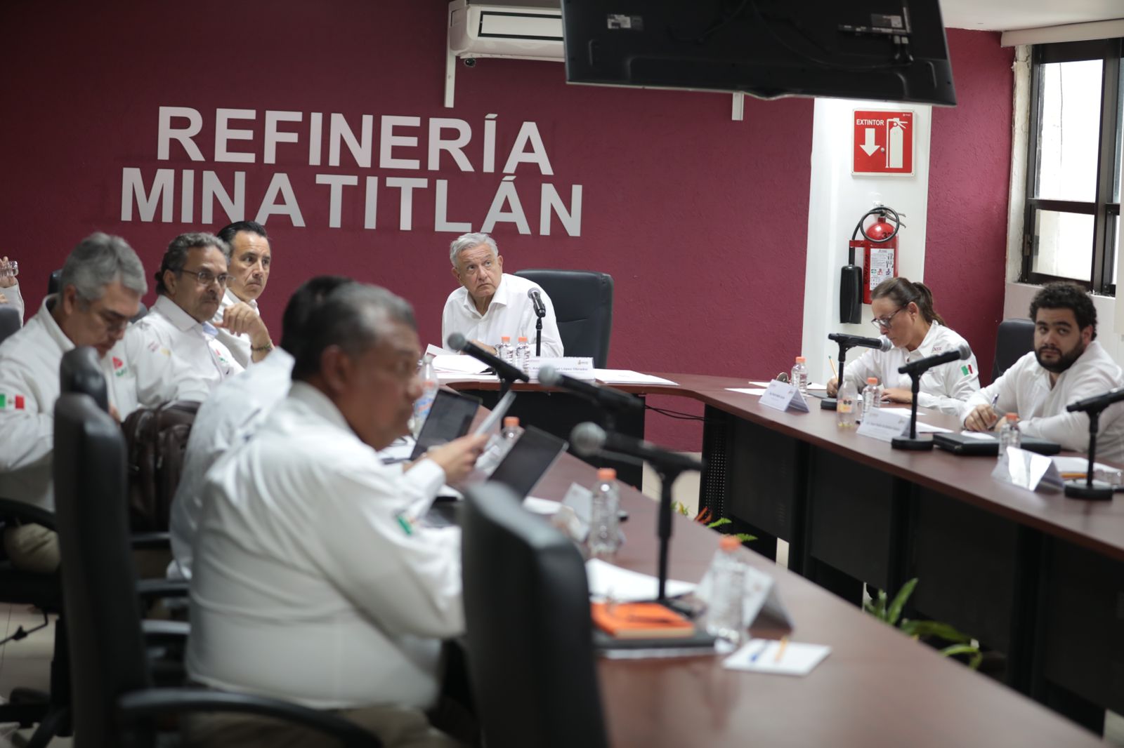 Presidente constata avances de refinería de Minatitlán en Veracruz