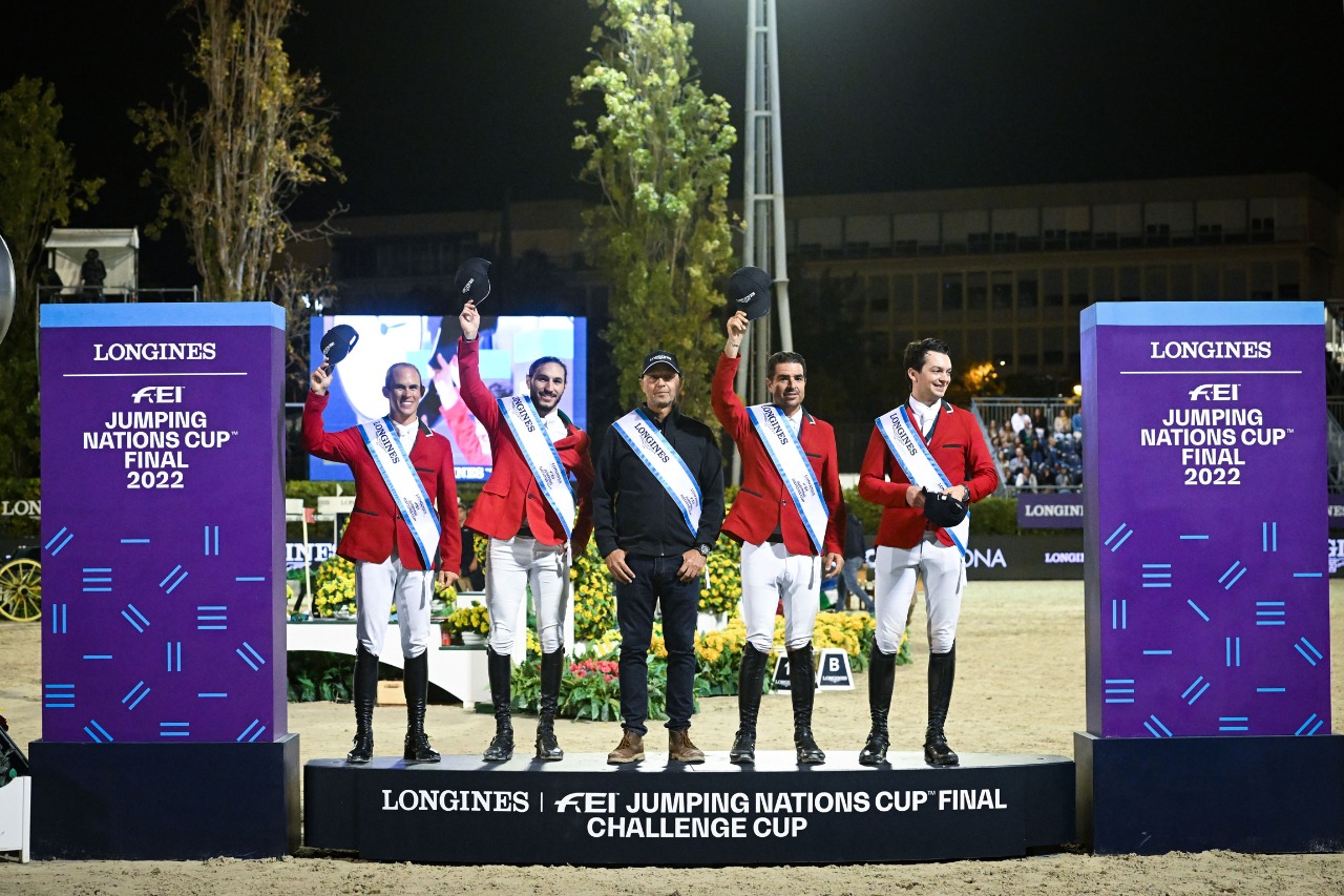 Equipo mexicano ecuestre hace historia en Barcelona al ganar la Copa Challenge de Salto