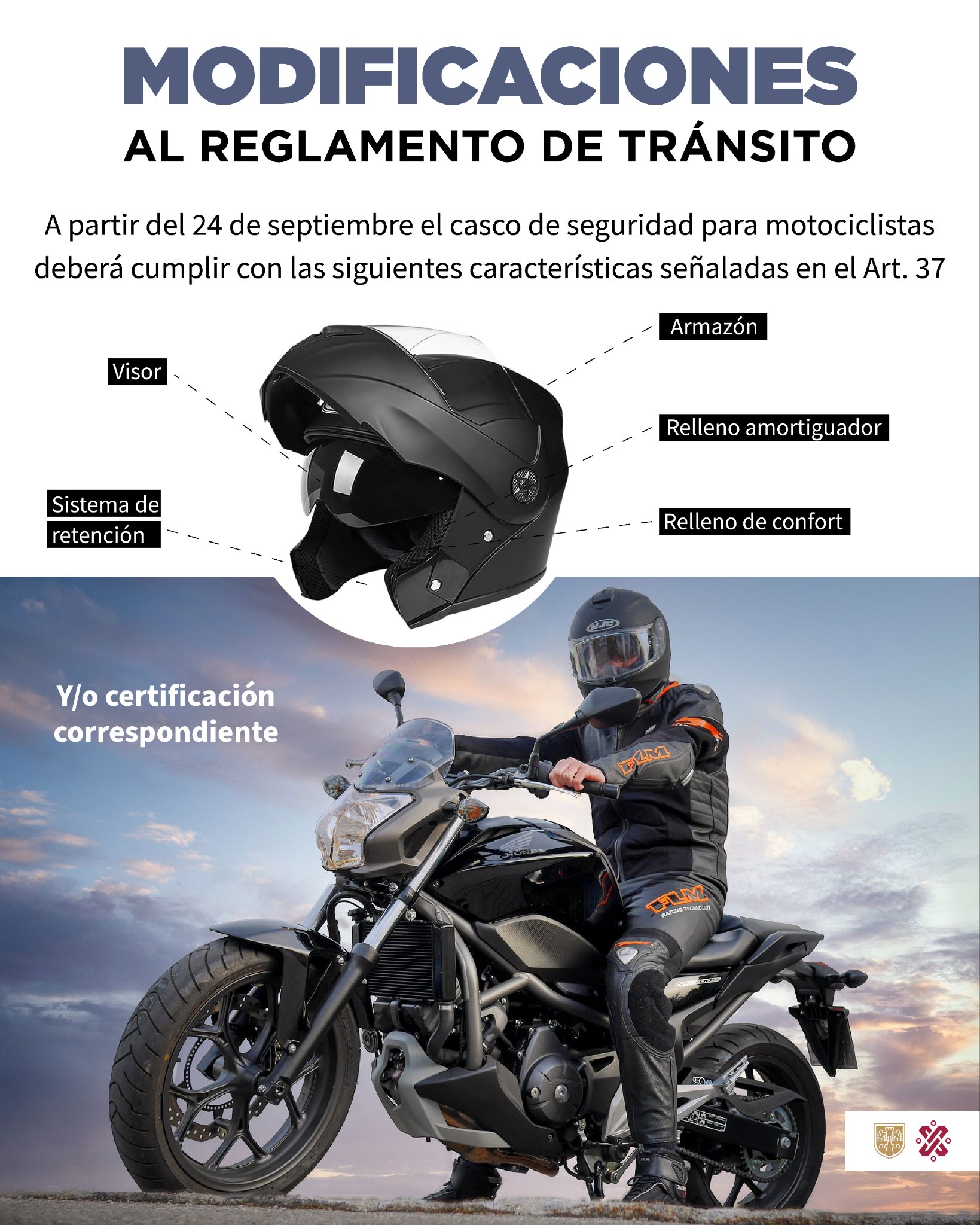 ¡Aguas! Ciudad de México Refuerza la Seguridad Vial en el Uso de Motocicletas
