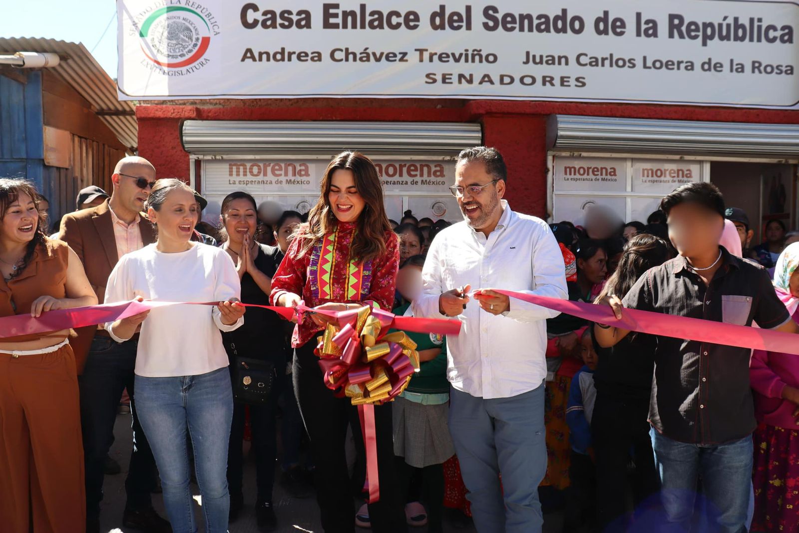 Andrea Chávez y Juan Carlos Loera inauguran primera Casa de Enlace Legislativo en Guadalupe y Calvo