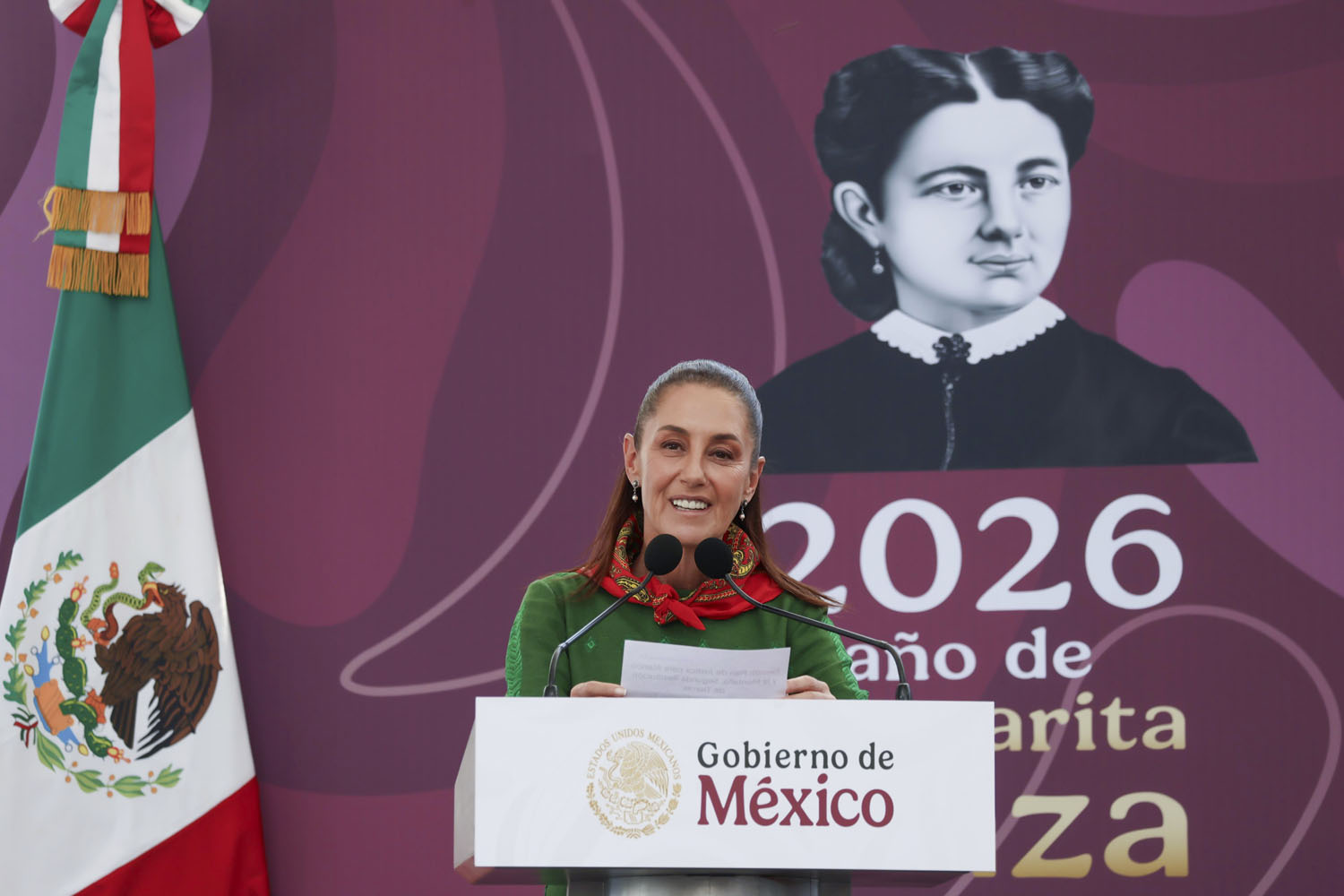 Sheinbaum se compromete con habitantes de Atenco a resolver el desabasto de agua.