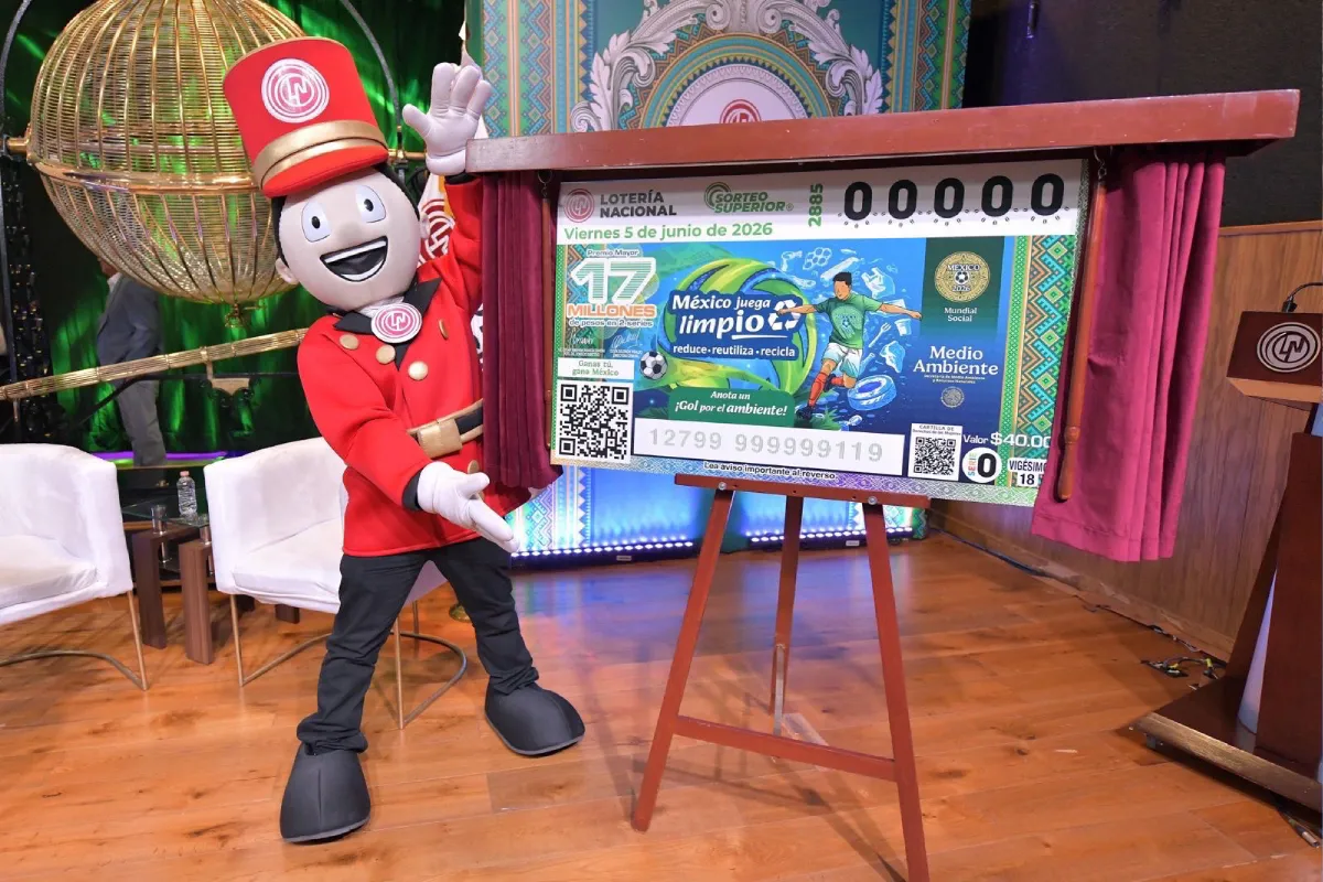 “México juega limpio”: Semarnat y Lotería Nacional presentan billete ambiental del Mundial
