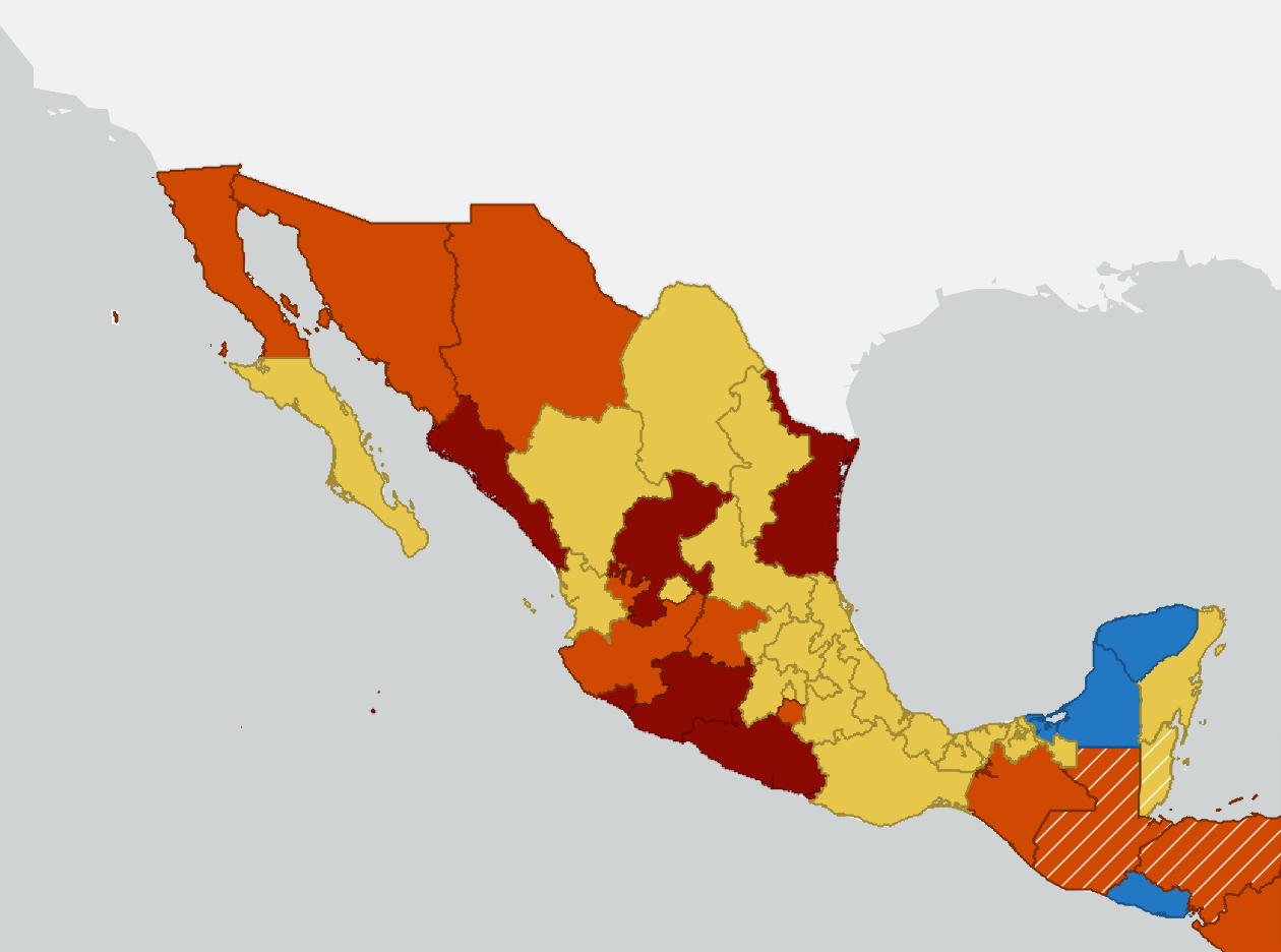 EUA REITERA ALERTAS DE VIAJE A MÉXICO POR EL MUNDIAL