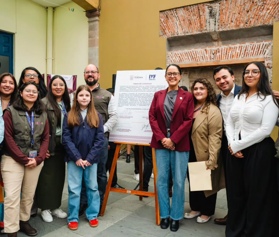 TLALPAN FIRMA CONVENIO CON INTERNATIONAL YOUTH FOUNDATION