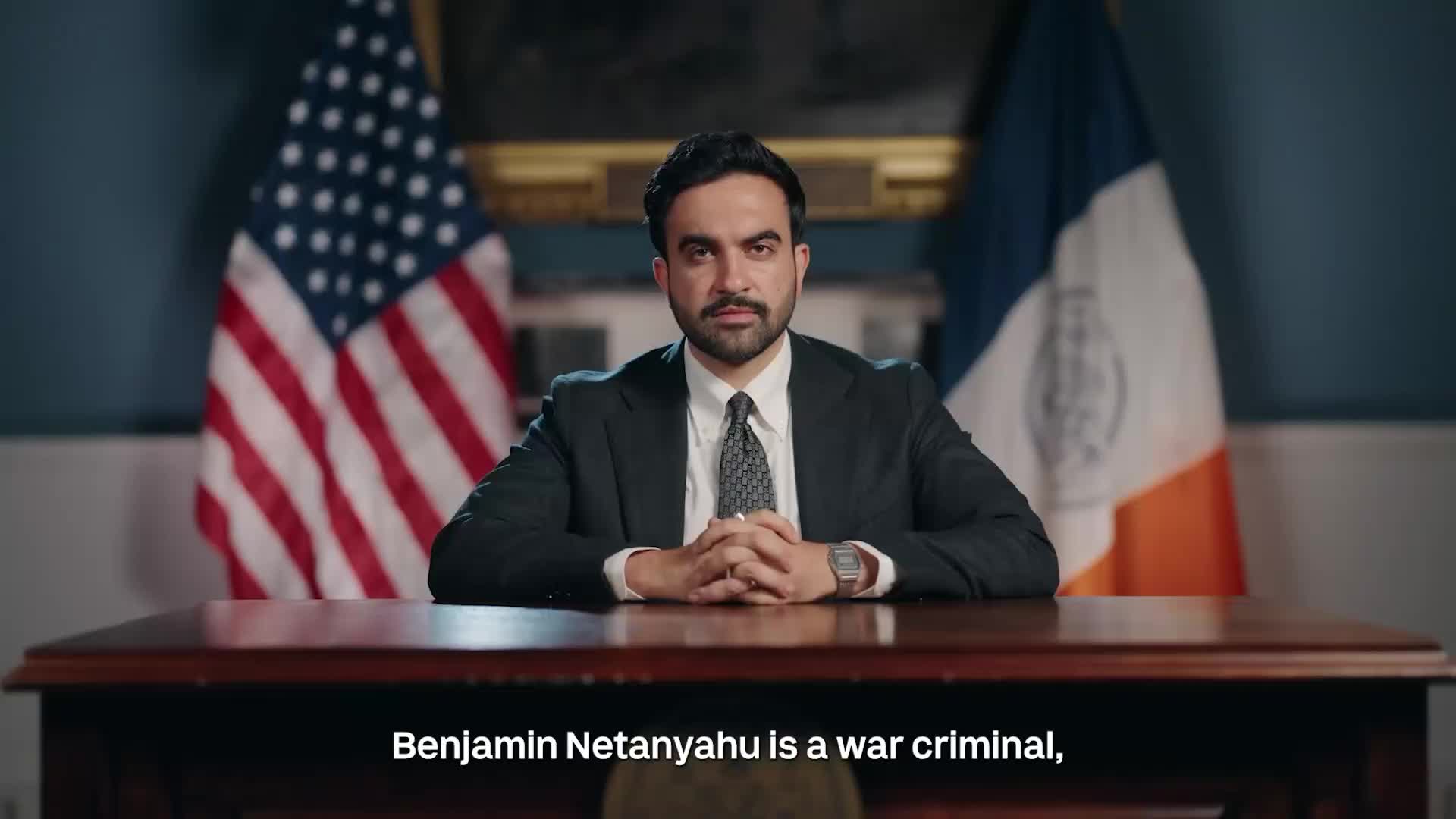 El alcalde de Nueva York declara a Netanyahu criminal de guerra y exige su arresto federal