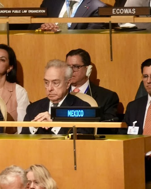 Velasco Álvarez representa a México ante la ONU en Asamblea General