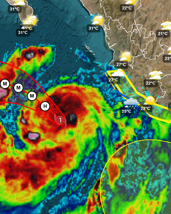 Rachel evoluciona a huracán categoría 1; cierran puertos del Pacífico