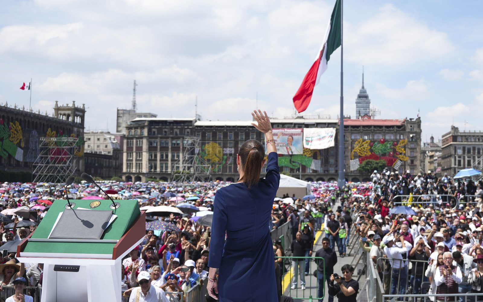 Sheinbaum cierra su gira “Honestidad y Resultados” en el Zócalo