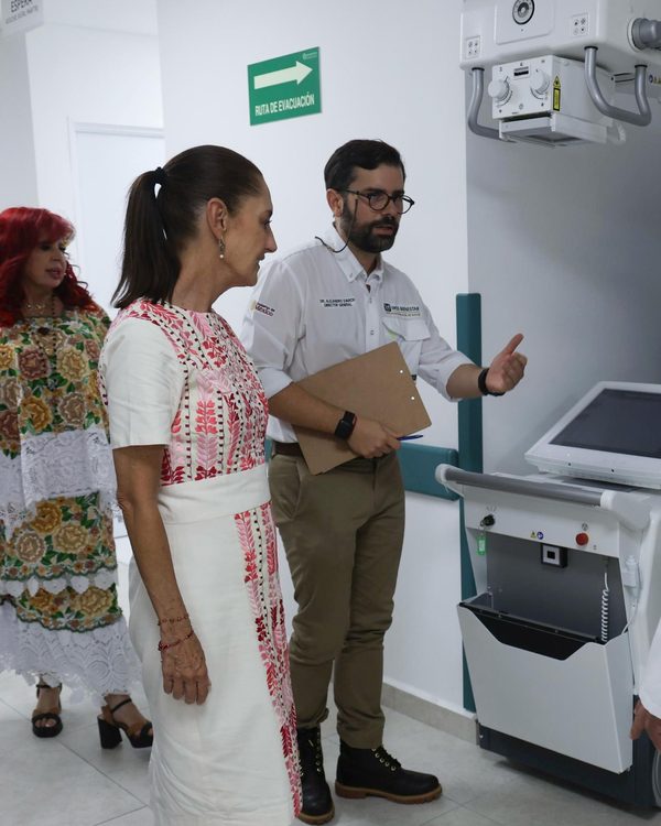 Sheinbaum inaugura remodelación de hospital IMSS-Bienestar en Campeche