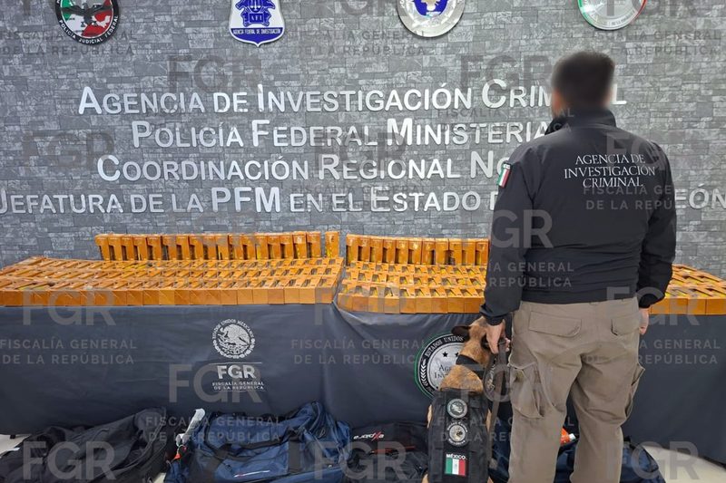 FGR inicia proceso contra hombre que transportaba cocaína en aeropuerto de Monterrey
