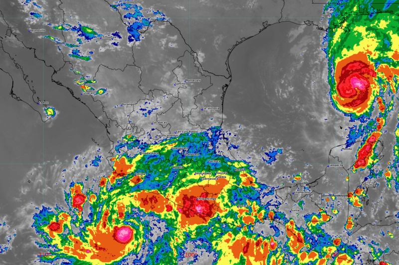 Simón, Isaías y Rachel provocan acciones preventivas de la CNPC ante posibles lluvias y alto oleaje