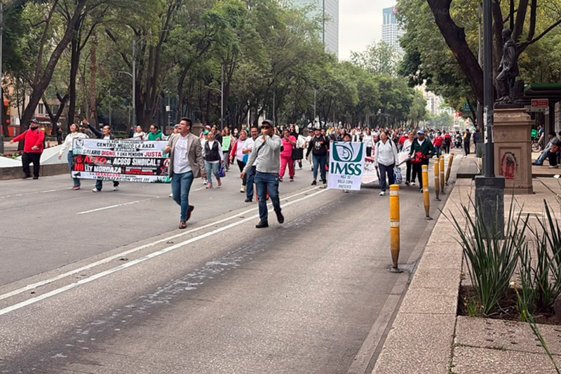 SEGOB llama al diálogo a trabajadores del IMSS y niega retención de sindicalizados