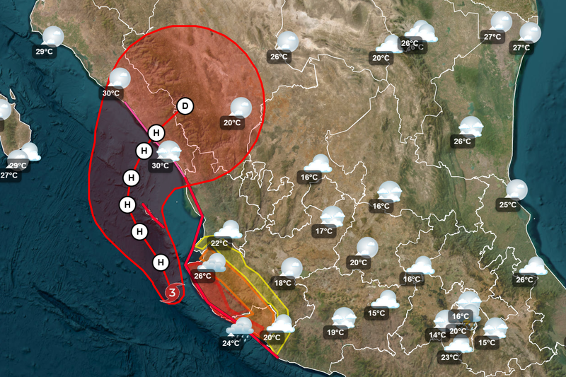 Huracán Simón: alertas para los estados, y fortalecimiento de medidas preventivas