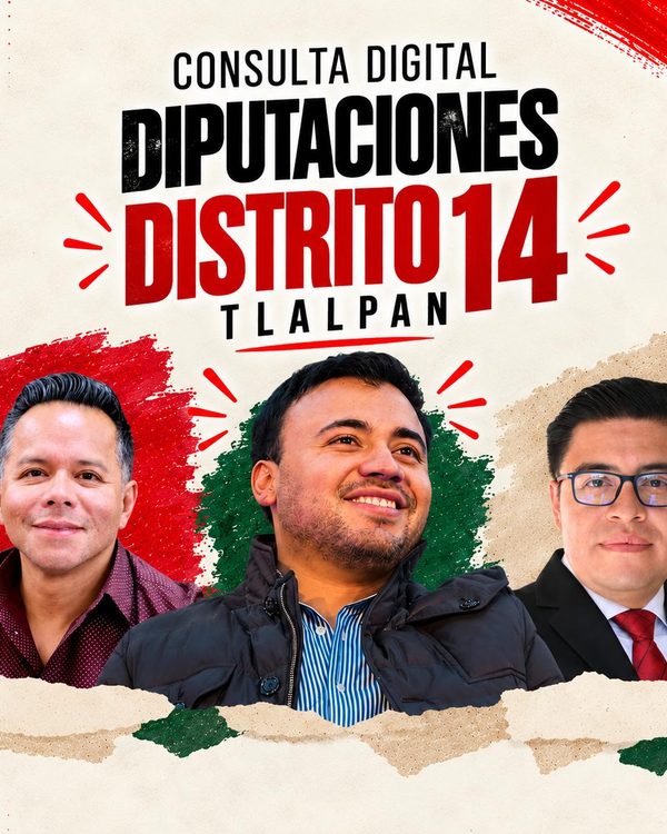 Saúl Magdaleno Giles encabeza las preferencias para la diputación del Distrito 14 de Tlalpan
