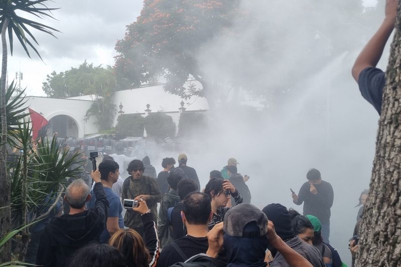 Gobierno de MC reprime protesta por agua en Guadalajara