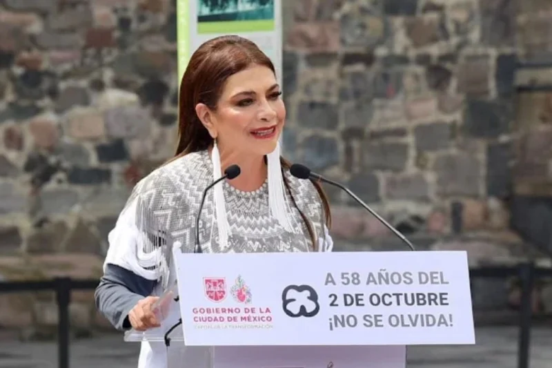 A 58 años de Tlatelolco, Clara Brugada alerta sobre el “resurgimiento del autoritarismo”